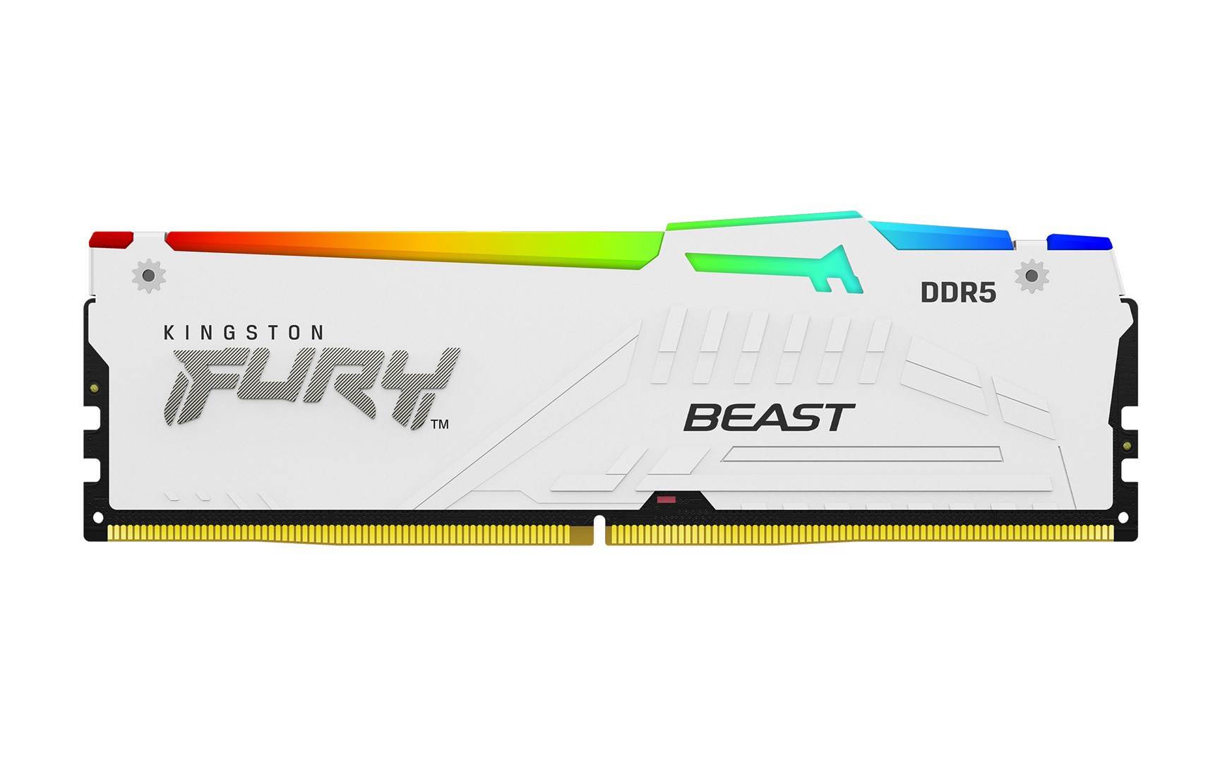 Memorie RAM Kingston FURY Beast RGB, 32GB, DDR5, 6000MHz, CL36, e bardhë