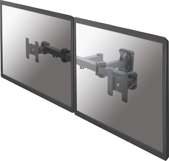 Mbajtës muri për dy monitorë Neomounts, 10-27", i zi