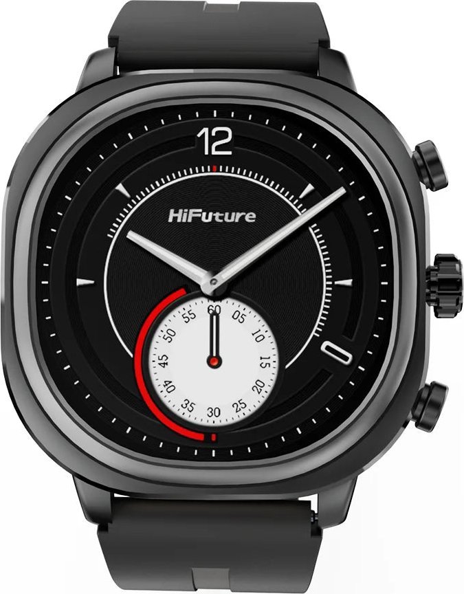 Ora inteligjente HiFuture FutureFit Aix Lite, ekran i mençur, Bluetooth, e zezë