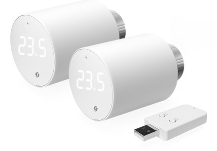 Valvul termostatike inteligjente Shelly Blu TRV 2, Wi-Fi, Bluetooth, e bardhë