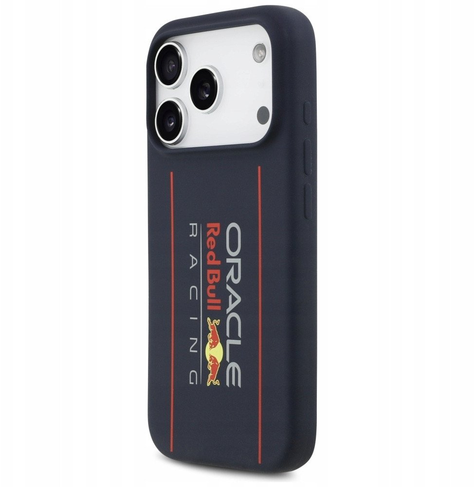 Futollë Red Bull Oversize Logo MagSafe për iPhone 17 Pro, silikon, navy blue