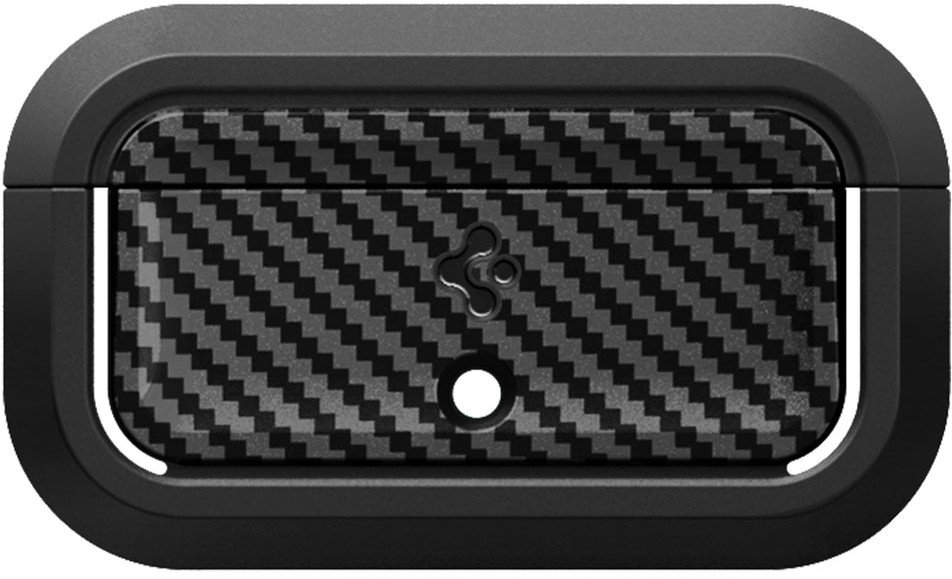 Këllëf për kufje Spigen Lock Fit M Carbon, për AirPods Pro 1/2, i zi
