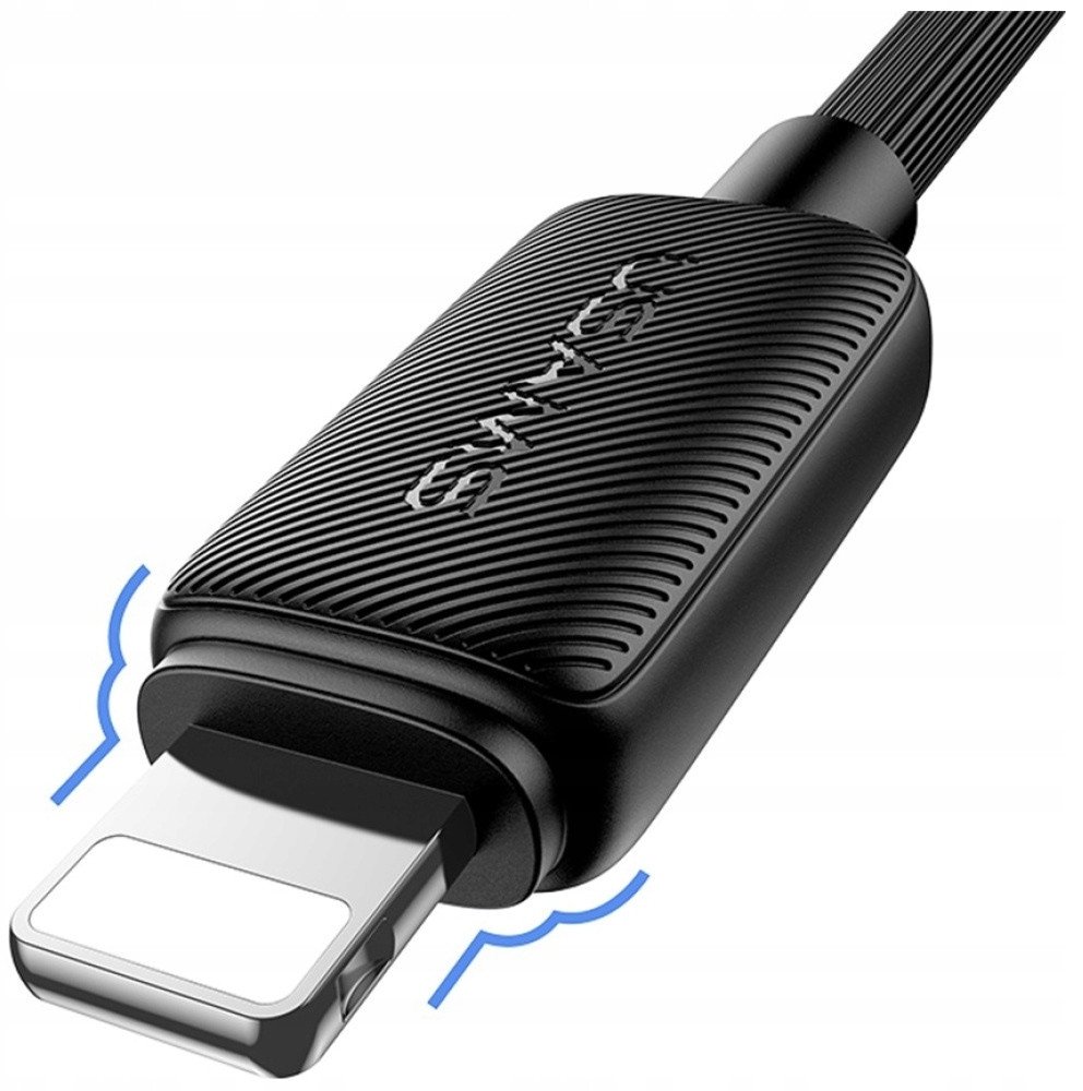 USB кабел Usams KY Series US-SJ694, Lightning во USB A, 2.4A, 2m, бел