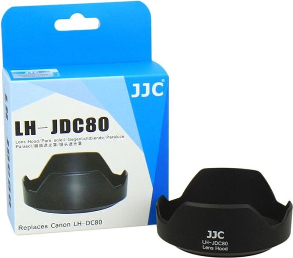 Mbulojë e lentës për kamerë JJC Lh-dc80 Lhdc80 për Canon Powershot G1x Mark Ii, e zezë