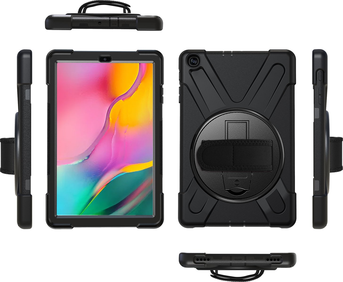 Mbështjellëse tablet eStuff Samsung Galaxy Tab A 10.1, model 2019, tip cover, e zezë