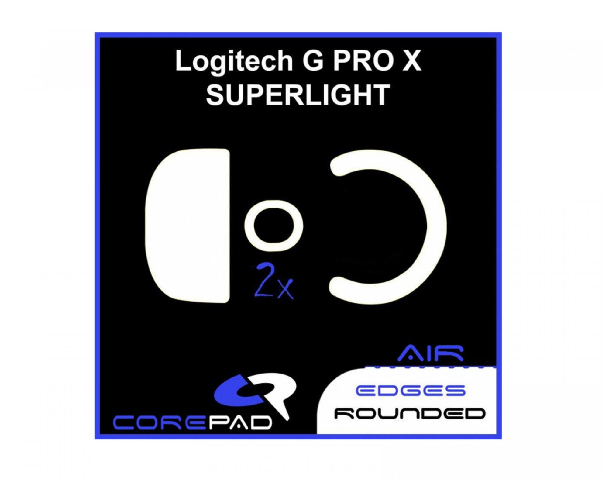 Patina miu X-Raypad Jade Speed për Logitech G Pro X Superlight, PTFE, 2 sete