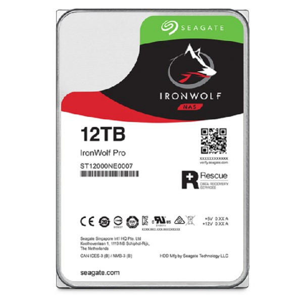 Hard Disk Seagate IronWolf Pro, 12TB, 7200 RPM, 3.5"