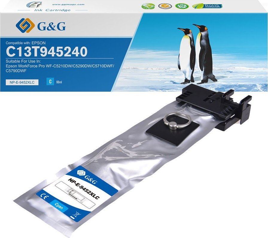 Kartriç boje G&amp;G kompatibil Epson C13T945240, cian, 5000 faqe