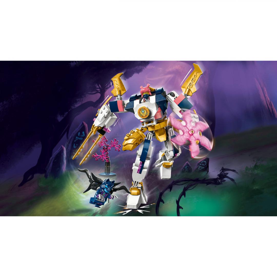 Set LEGO Ninjago Sora’s Elemental Tech Mech 71807, 209 pjesë, mbi 7 vjeç, shumëngjyrësh