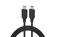 Kабел USB Genius ACC-C2CC-3A, USB C во USB C, 60W PD, 1.5m, црн