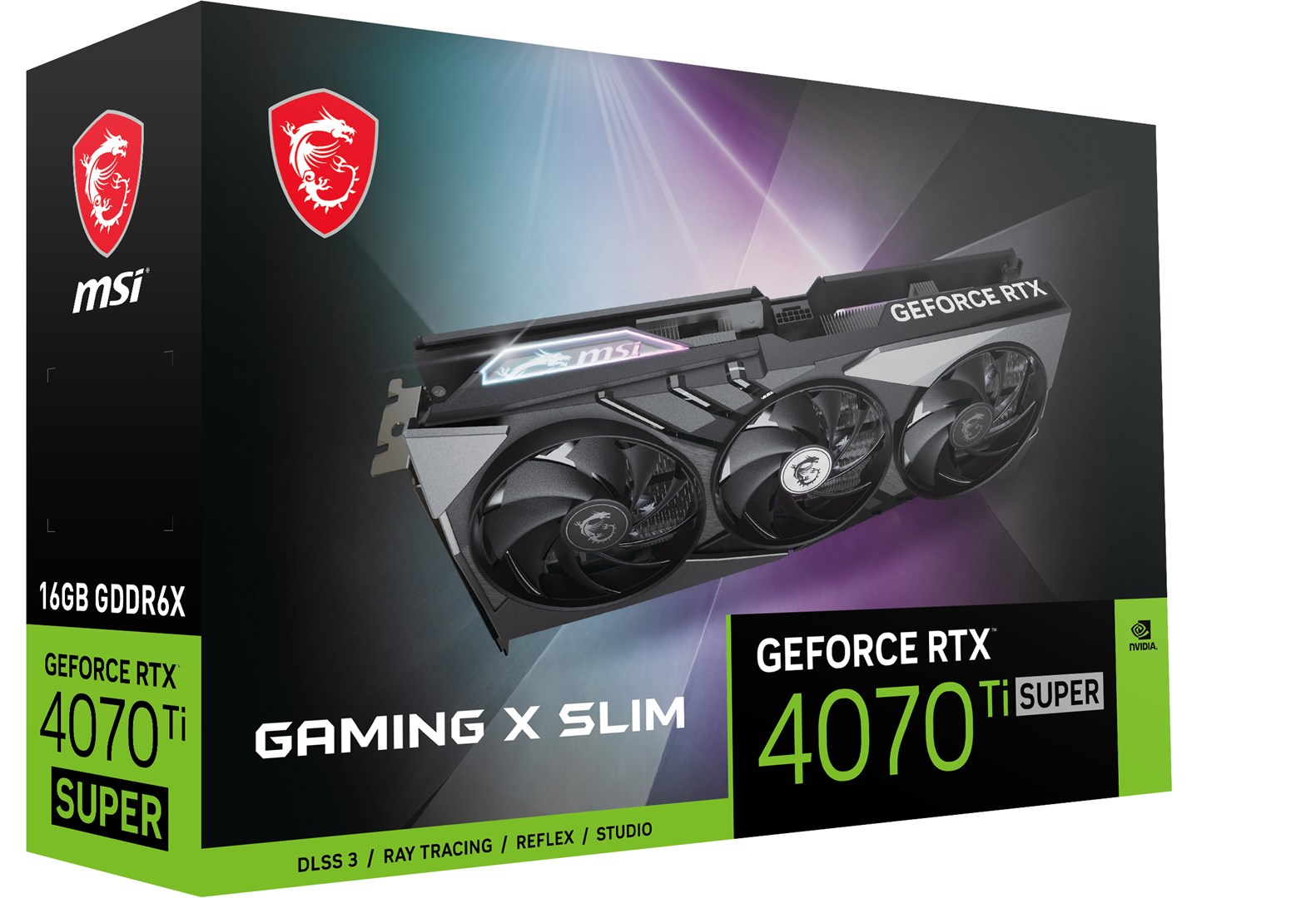 Kartelë grafike MSI GeForce RTX 4070 Ti SUPER Gaming X Slim 16GB GDDR6X