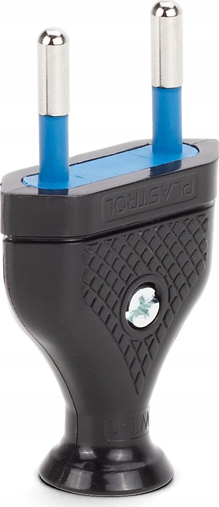 Prizë e drejtë e sheshtë WT-1, 2P, 2.5A 250V, IP20, e zezë
