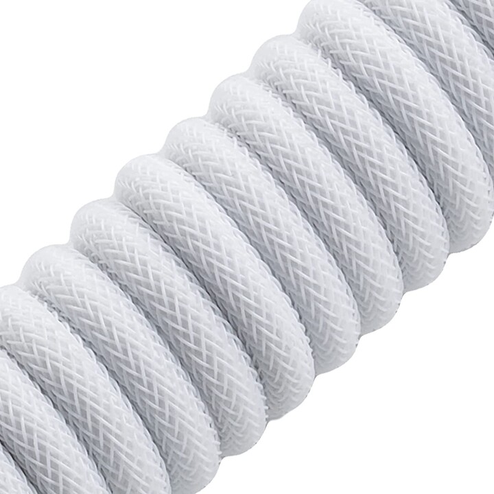 Kabllo CableMod Pro Coiled, USB-C/USB-A, 1,5m, e bardhë