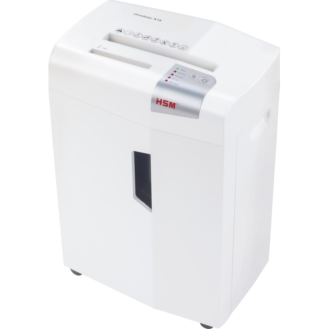 Makinë shkatërruese dokumentesh HSM Shredstar X15 P-4, 320W, prerje tërthore, e bardhë