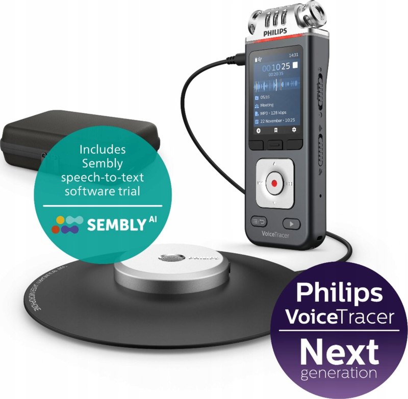Incizues digjital Philips DVT8115, 8GB, mikrofon 360°, i zi