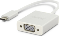 Adapter USB LMP 15979, USB C në VGA, Full HD 1920x1080, argjendtë