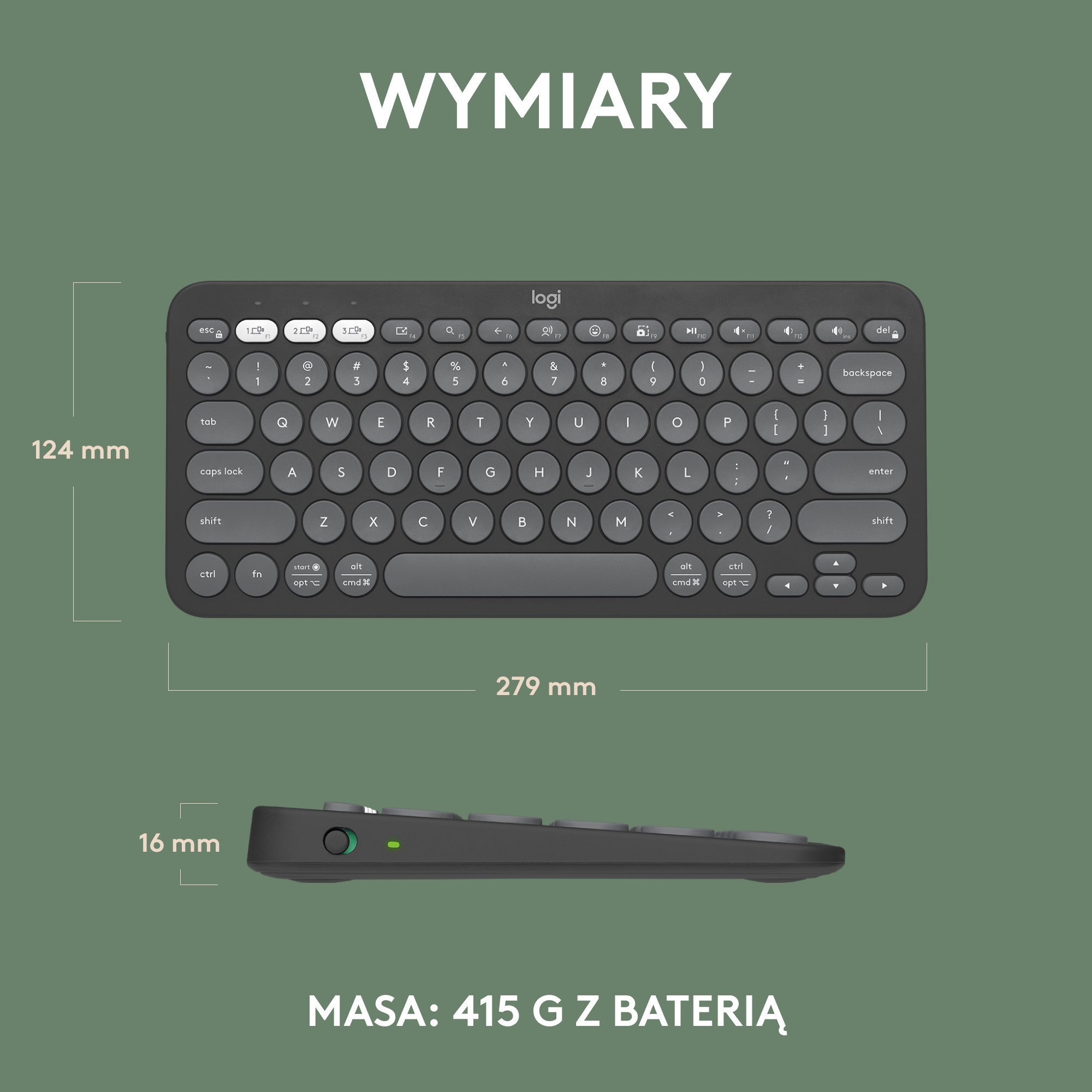 Set tastierë dhe webkamera Logitech Pebble Keys 2 K380s + Brio 100, wireless, Full HD 1080p, gri