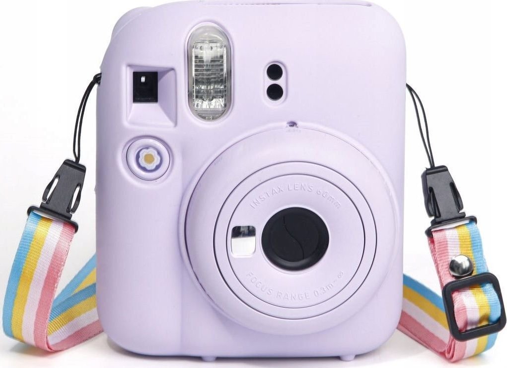 Kuti mbrojtëse LoveInstant për Fujifilm Instax Mini 12, silikon, vjollcë