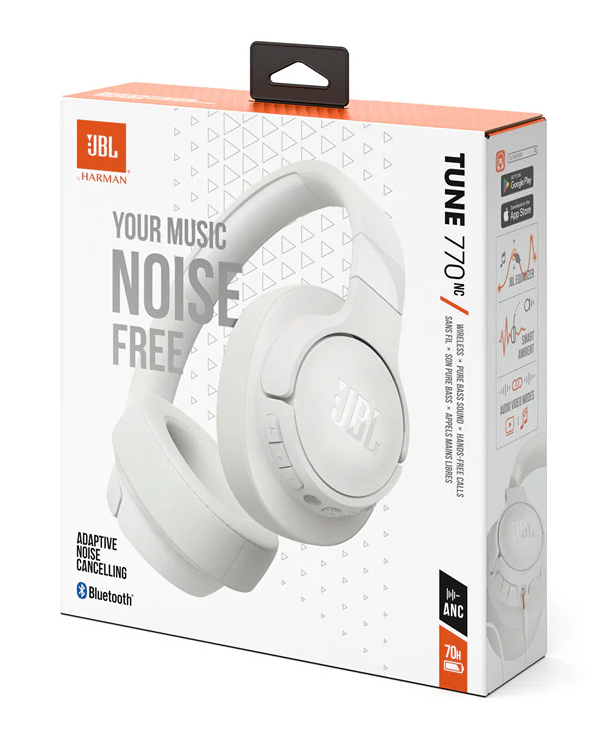 Kufje JBL T 770 NC, të bardha