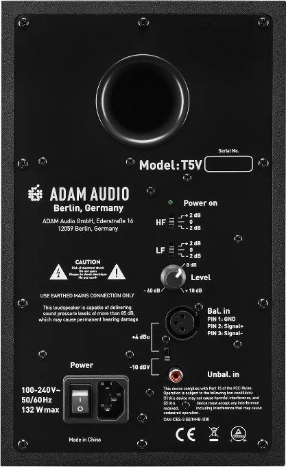 Altoparlant studio ADAM Audio T5V, monitor aktiv, 5", i zi