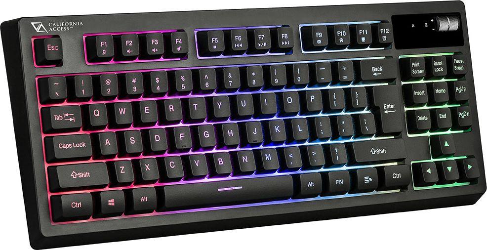 Tastierë California Access Korero TKL CA1424, pa tela, RGB, e zezë