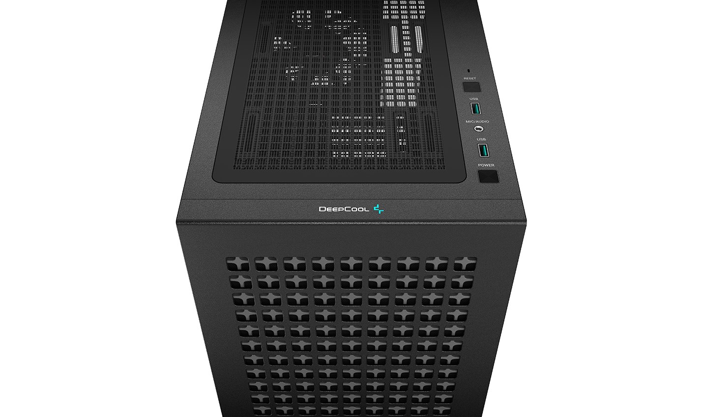 Kuti PC Deepcool CH370 Mini Tower, ATX, USB 3.0, e zezë