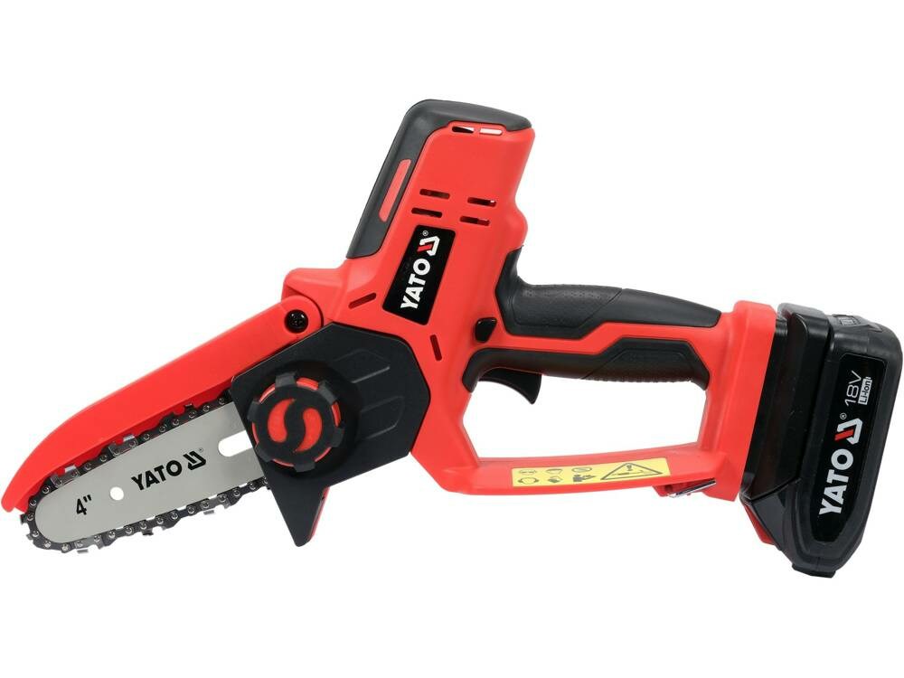 Sharrë zinxhiri pa kabëll Yato YT-828135, 18 V, shufër 10 cm, e kuqe