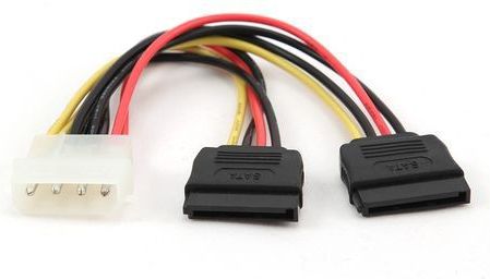 Kabllo Gembird Molex (CC-SATA-PSY-0.3M), SATA X2, 0.3m
