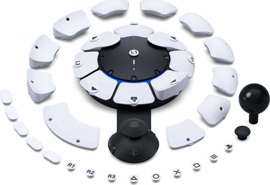 Kontroller Sony Access PlayStation 5, wireless / me kabllo, i bardhë / i zi