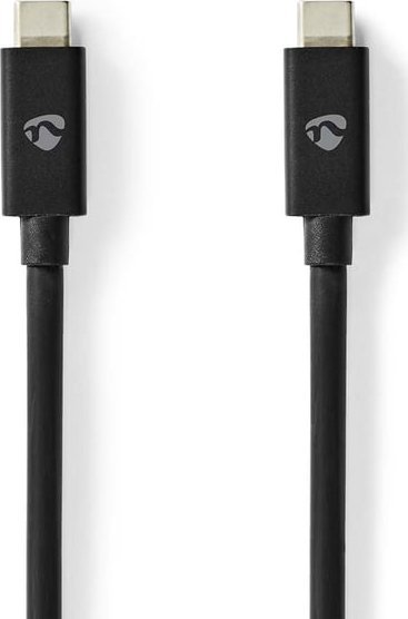 Kabllo USB Nedis USB4, USB C në USB C, 20 Gbps, 2m, i zi
