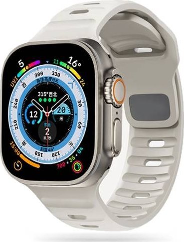Rrip dore Tech-Protect Iconband Line, për Apple Watch 44/45/49mm, TPU, Starlight