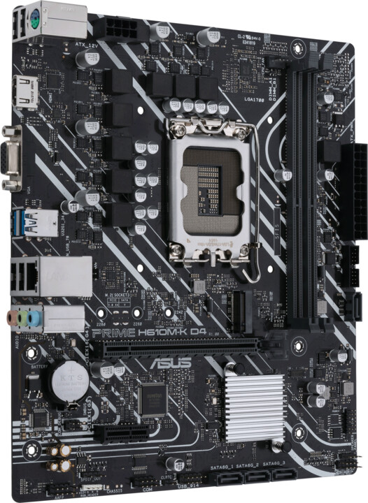 Pllakë amë ASUS PRIME H610M-K D4 (DDR4) - Intel H610