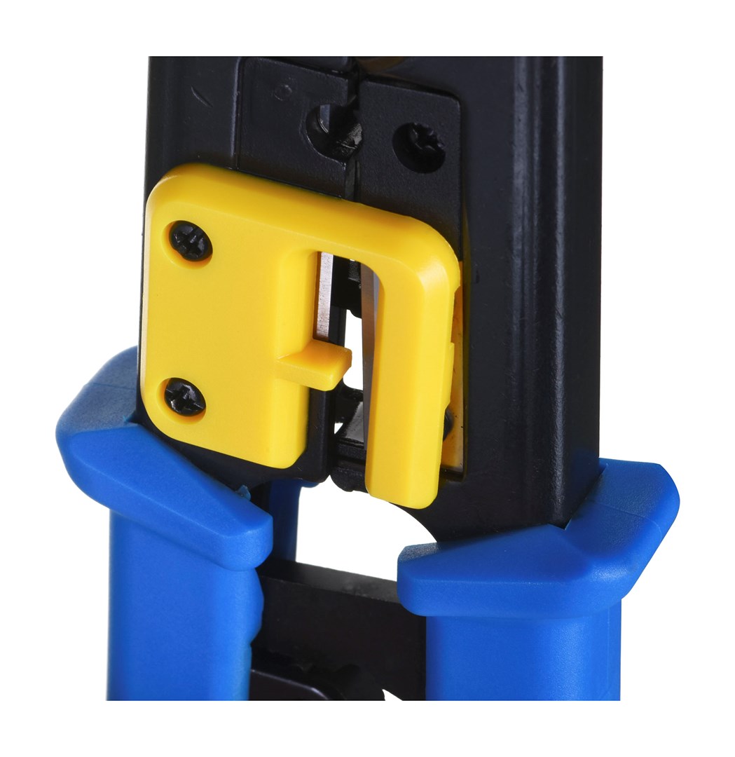 Vegël krimpuese Alantec NI040, për RJ45 RJ12 RJ11, për konektorë EZ pass-through, e zezë
