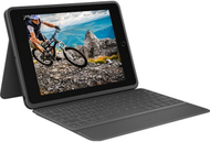 Mbrojtëse Logitech Rugged me tastierë për Apple iPad (gjenerata 7-të, 8-të), US, e zezë