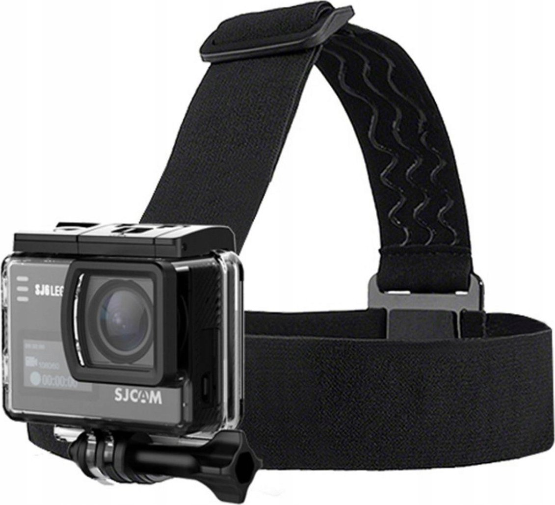 Rrip koke për kamerë sportive SJCAM Helmet Strap, i rregullueshëm, material plastik, i zi