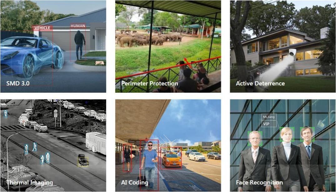 Kamerë IP Dahua TiOC Duo IPC PFW3849S, 4MP, 180°, e bardhë