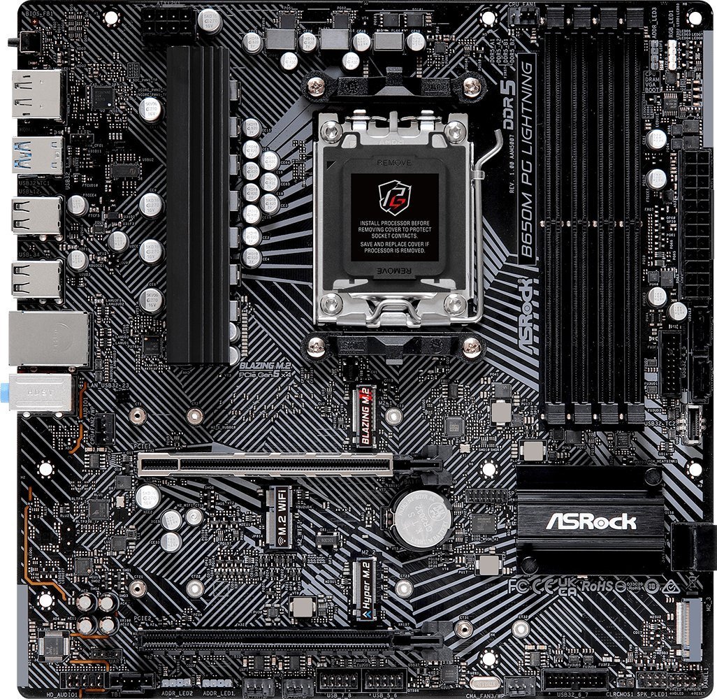 Pllakë Amë ASRock B650M PG LIGHTNING