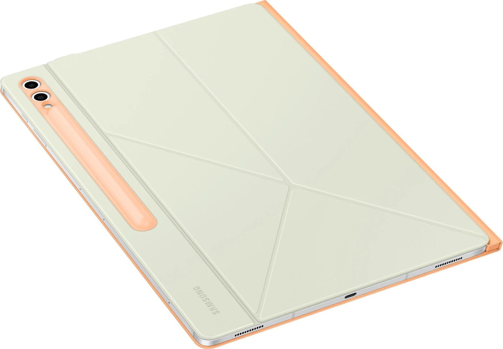 Mbulesë Samsung Business Smart Book Cover për Tab S10 Ultra Tab S9 Ultra, funksion palosjeje, qëndrim vertikal dhe horizontal, portokalli