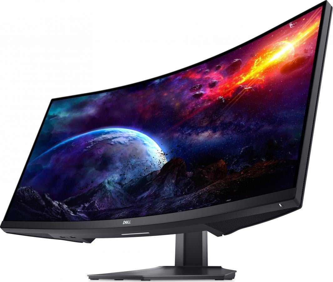 Monitor Dell S3422DWG (210-AZZE), 21'', 144Hz, 3440 x 1440 (UWQHD), VA, i zi