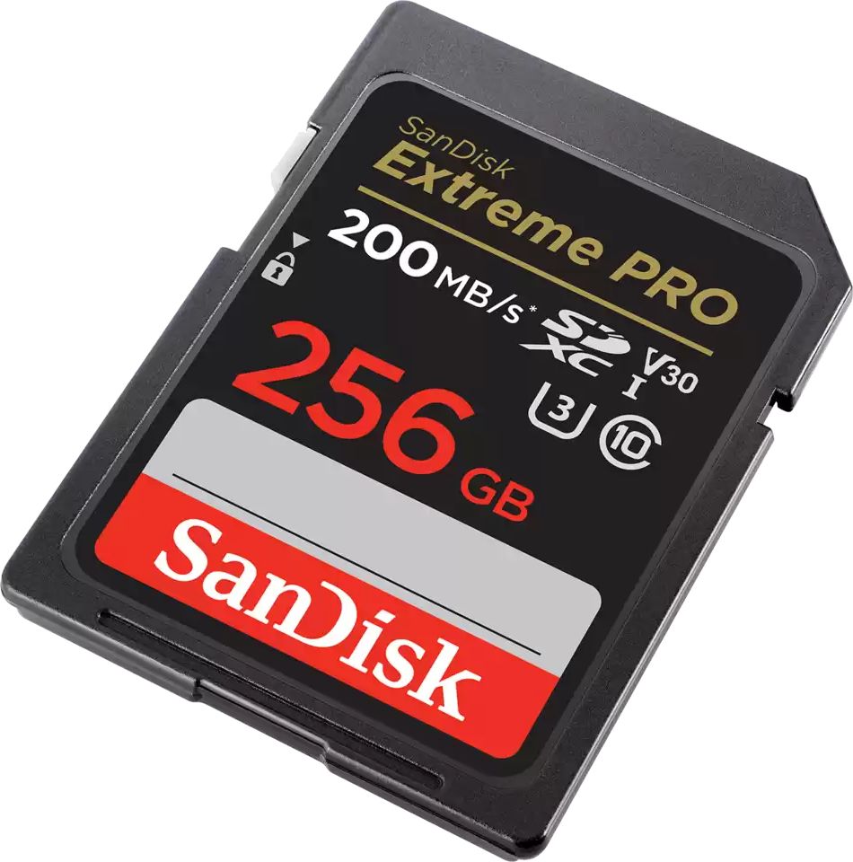 Kartë memorie SanDisk Extreme PRO SDXC, 256GB, Class 10 UHS I U3 V30