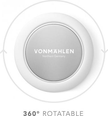 Mbajtëse telefoni Vonmählen Backflip Signature, 3 në 1, për smartphone, argjendi
