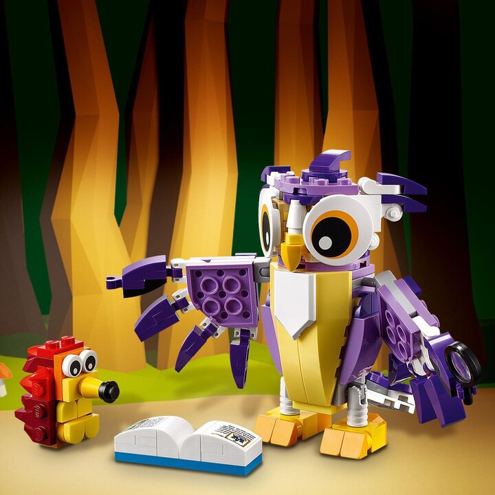 Set LEGO® Creator 3in1 31125 Magic Forest Animals, 175 pjesë