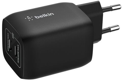 Karikues muri Belkin ENA007KQBK, 2x USB C, karikim i shpejtë, i zi