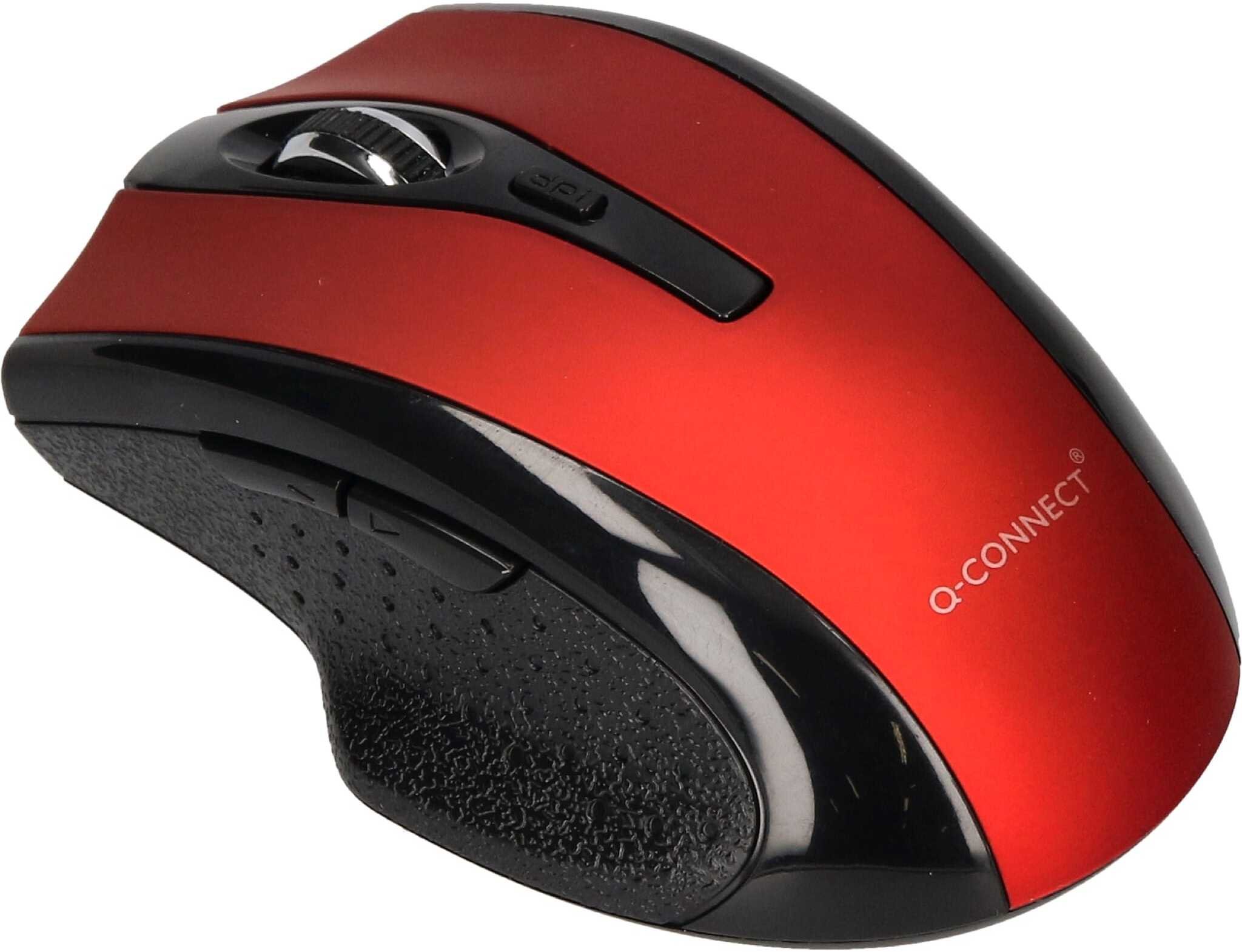 Maus wireless Q-Connect KF18068, optik, 1000 dpi, i kuq