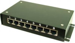 Mbrojtës rrufe AXON MULTINET 8, 8 porta RJ45, për rrjet Ethernet
