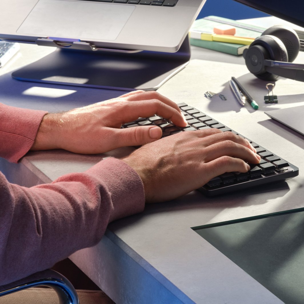 Tastierë Logitech MX, wireless, US INTL, grafit