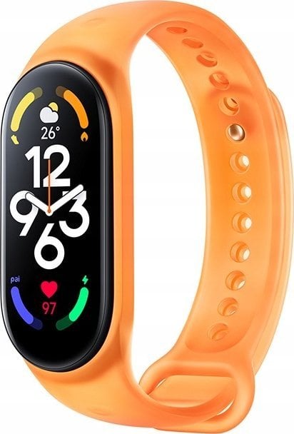 Rrip Xiaomi Smart Band 7, TPU, 255mm, portokalli neon