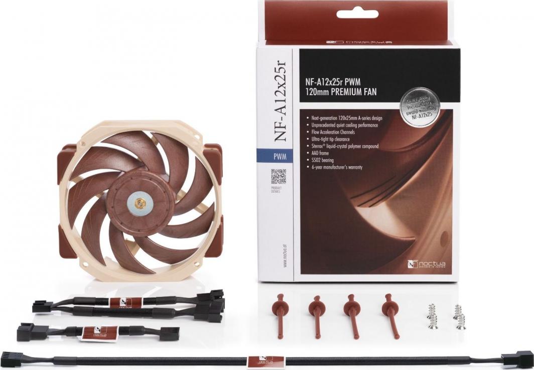 Ftohës Noctua NF-A12x25r PWM, 120 mm