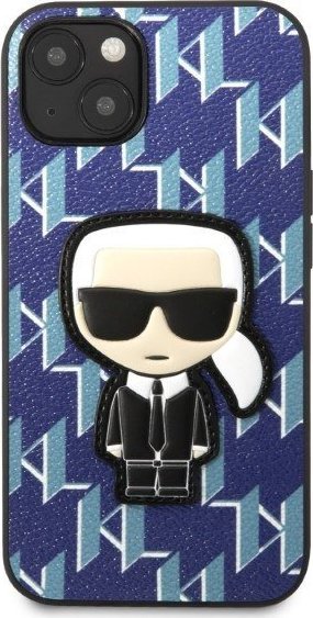 Mbështjellës telefoni Karl Lagerfeld KLHCP13SPMNIKBL, për iPhone 13 mini, hardcase, blu