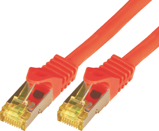 Kabllo rrjeti Mcab, Cat.7, S-FTP, PIMF, 10m, e kuqe